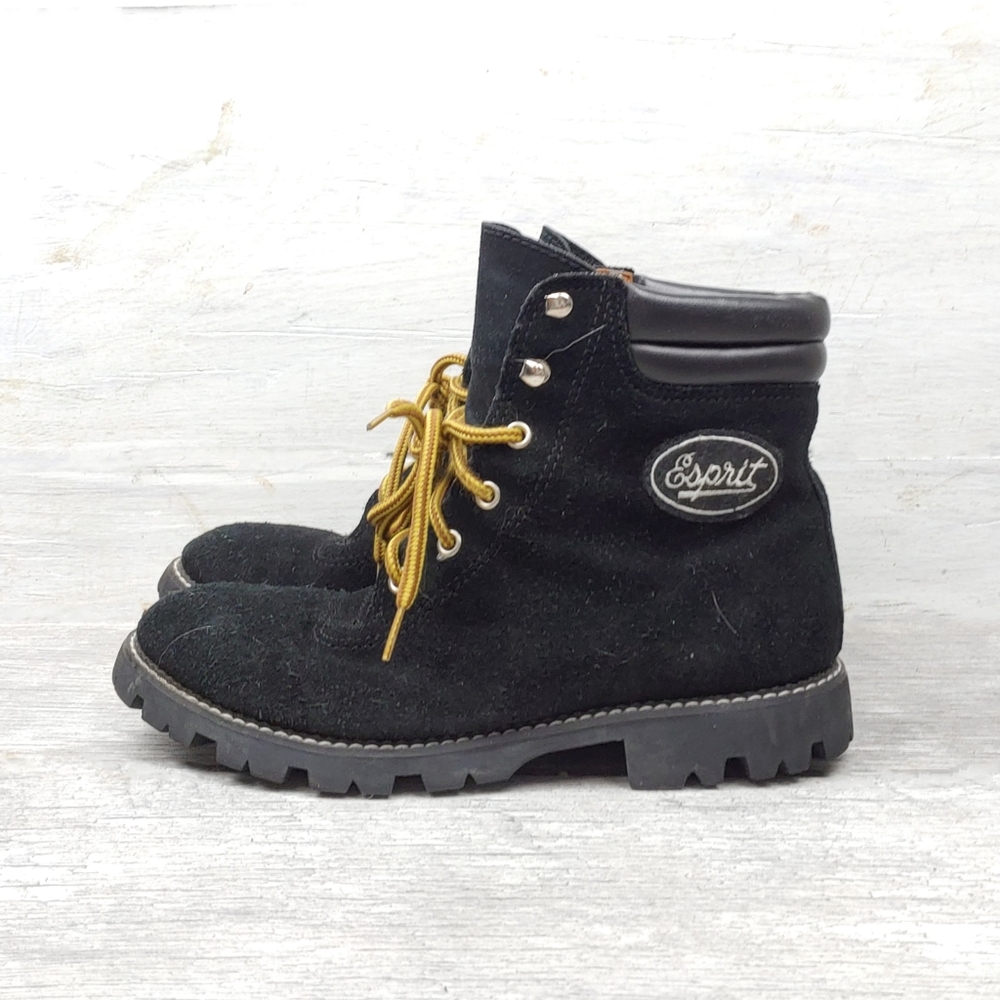 New! Esprit "Lodge" Womens 8 Suede Leather Lace Up Boots - Picture 2 of 8